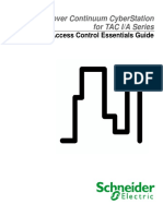 Andover Continuum Cyberstation For Tac I/A Series: Access Control Essentials Guide