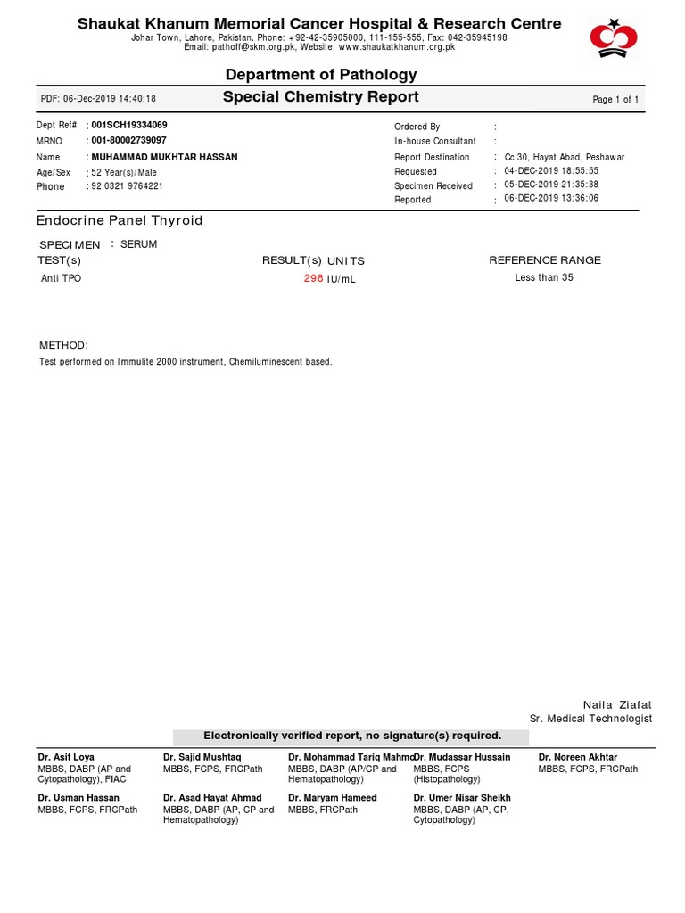 Pathology Report for Physicians | PDF | Medicine | Health Care