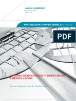 Mpil Research Paper Series - : Diálogo Democrático Y Emergencia en América Latina