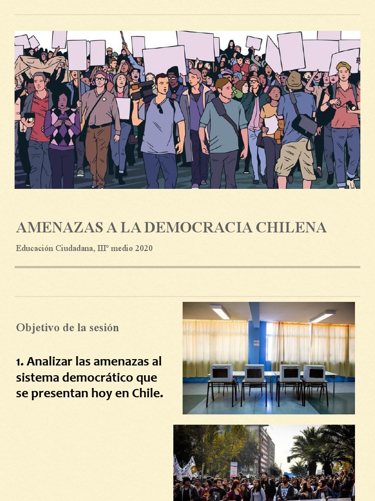 Amenazas a la Democracia en Chile | PDF | Elecciones | Democracia