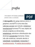 Demografia - Wikipédia, A Enciclopédia Livre