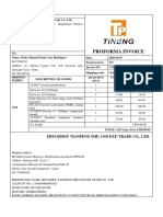 Proforma Invoice: Zhuozhou Tianpeng Imp. and Exp. Trade Co., LTD