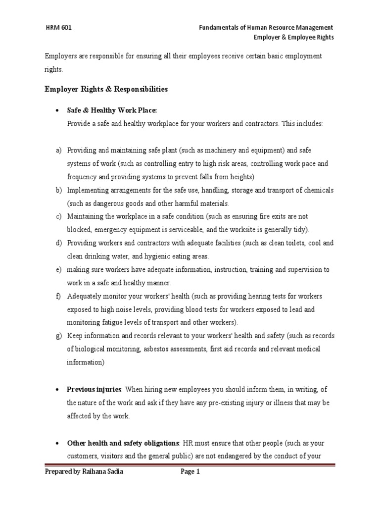 Employment Rights Summer2015 | PDF | Drug Test | Employment