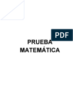 Prueba Matemática