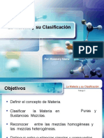 CLASIFICACION DE A MATERIA