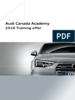 Audi 2016 Training Program Guide English