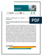 Correcta Identificación Del Paciente y Muestras de Laboratorio