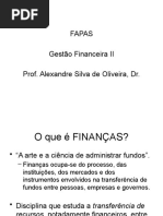 O que é finanças