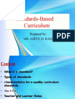 Standard Based Curriculum