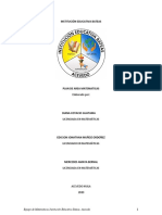 Plan de Area Matemáticas Institución Educativa Bateas 2020 Final + Priorizacion