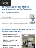 3D Perception For Mobile Manipulation With Octomap: Armin Hornung