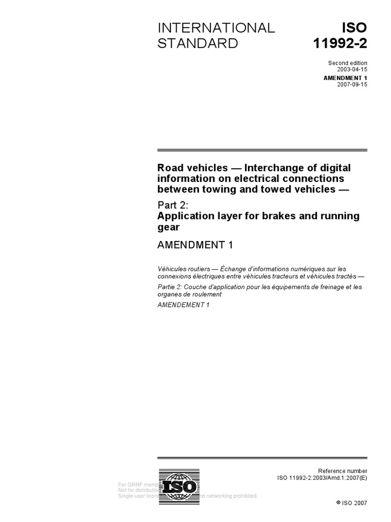 ECE-TRANS-WP29-GRRF-62-inf09a1e ISO 11992 | PDF | International ...