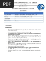 Financial Management 2 Assignment 02