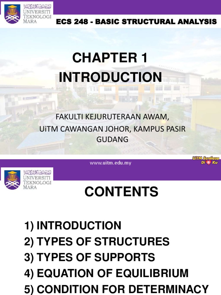 Structural Analysis Overview for UiTM | PDF | Truss | Structural Analysis