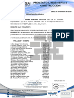 Declaracion Jurada 20 PDF