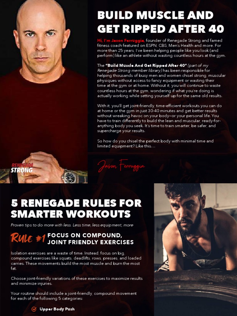 Build Muscle and Get Ripped After 40 Jason Ferruggia PDF Weight
