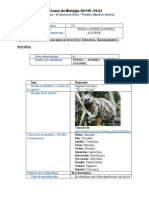 Biologia - Postarea - Evaluación Final