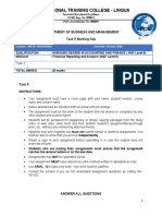 Financial Reporting Analysis Task 5 Marking Key