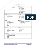 Formal Linking Words: Addition, Contrast