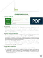 SILABO Curso Desarrollo de Competencias Socioemocionales