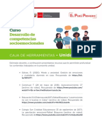 Unidad 1 Caja de Herramientas - Curso de Desarrollo de Competencias Socioemocionales - UNIDAD 1 PDF