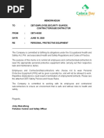 Notice To Employees For PPES | PDF