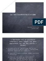 Le Socioconstructivisme CLE Et Blogue PDF