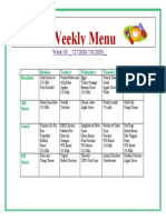 Weekly Menu