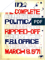 "The Complete Collection of Political Documents Ripped-Off From The FBI Office in Media, Pa., March 8, 1971," WIN, March 1972