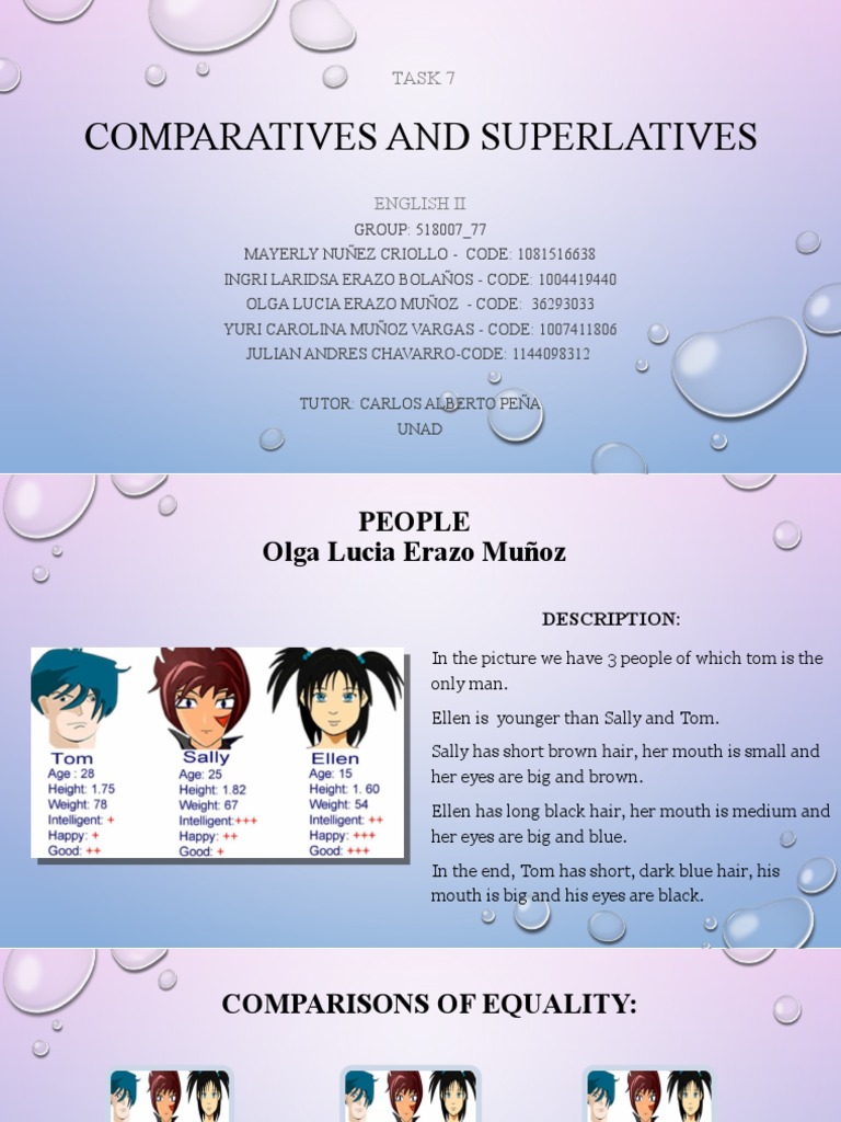 Comparatives and Superlatives: Task 7 | PDF | Roger Federer | Sports