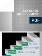 Levels of Measurement