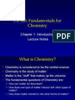 CH 100: Fundamentals For Chemistry: Chapter 1: Introduction Lecture Notes