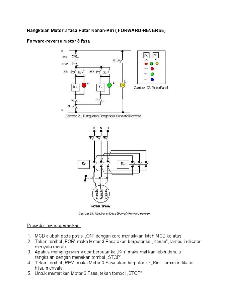 Snto Rangkaian Motor 3 Fasa Putar Kanan | PDF