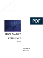 Stock Market Experience: Utsav Raj Pant Roll: 19324