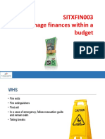Sitxfin003 Manage Finances Within A Budget