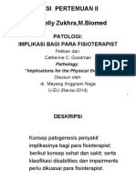 Patologi Implikasi Bagi para Fisioterapist