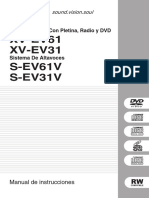 Equipo Estéreo Con Pletina, Radio y DVD XV-EV61 XV-EV31. Sistema De Altavoces S-EV61V S-EV31V. Manual de instrucciones (1).pdf