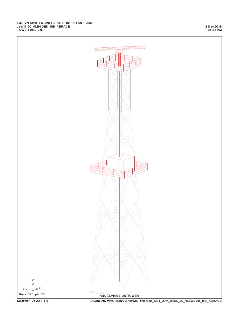 Tower Design for Civil Engineering | PDF | Technology & Engineering