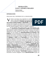 Migración: Riesgos Y Oportunidades: Realidad Del Fenómeno de La Migración