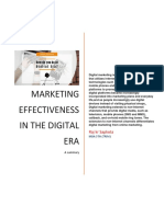 Marketing Effectiveness in The Digital ERA: Raj KR Sapkota