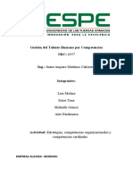 Estrategias y Capacidades Organizacionales y Competencias Cardinales - Grupo #4