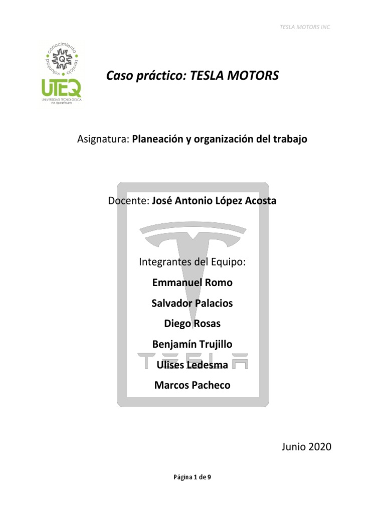 Historia y Filosofía de Tesla Motors | PDF | Elon Musk | Tesla Model S
