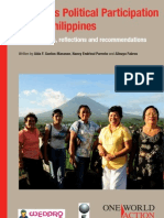 Women’s Political Participation in the Philippines – Conversations, reflections and recommendations