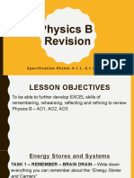Physics B Revision