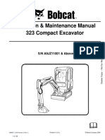 Earthmoving Landscaping - Excavators - Excavator 1.5T 323 - Operation Manual PDF