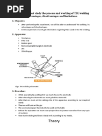 To Investigate and Study The Process and Working of TIG Welding Its Advantages