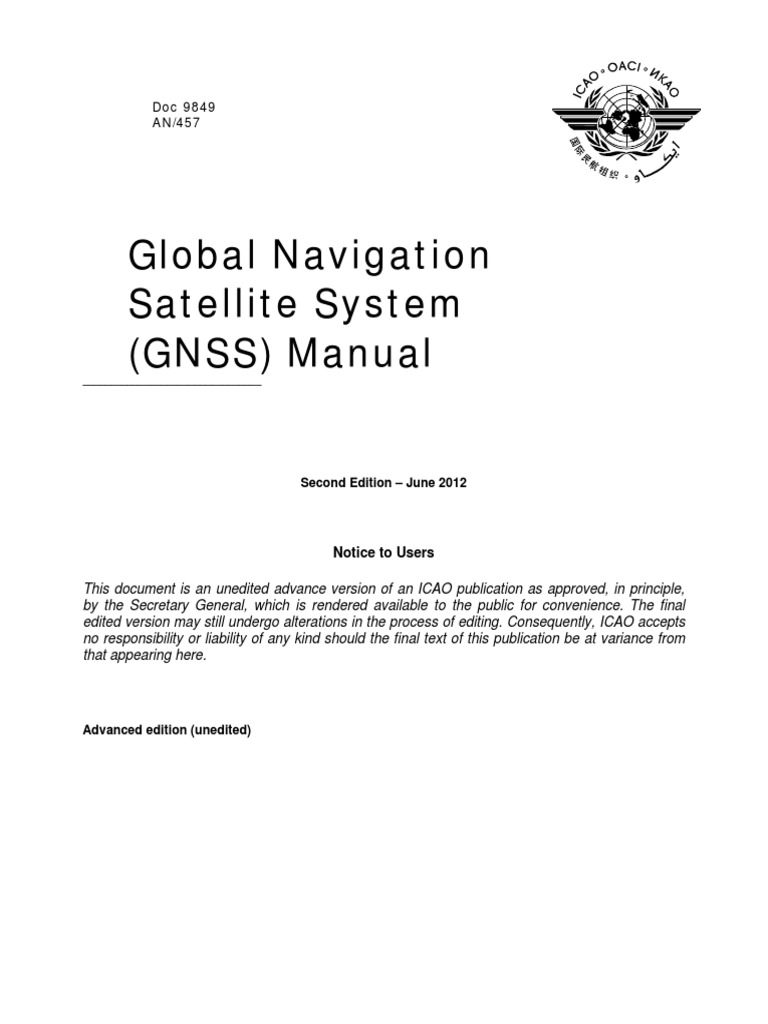 Global Navigation Satellite System (GNSS) Manual Doc 9849 AN/457
