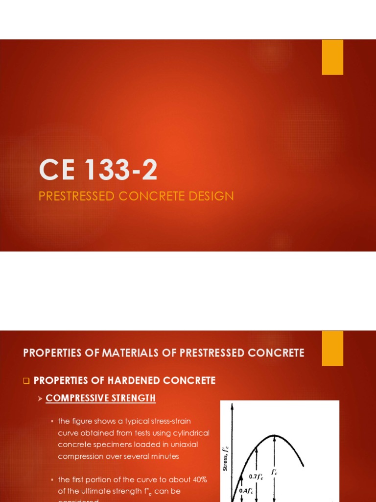 4.2 Properties of Materials of Prestressed Concrete | PDF | Strength Of ...