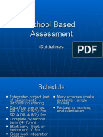 School Based Assessment