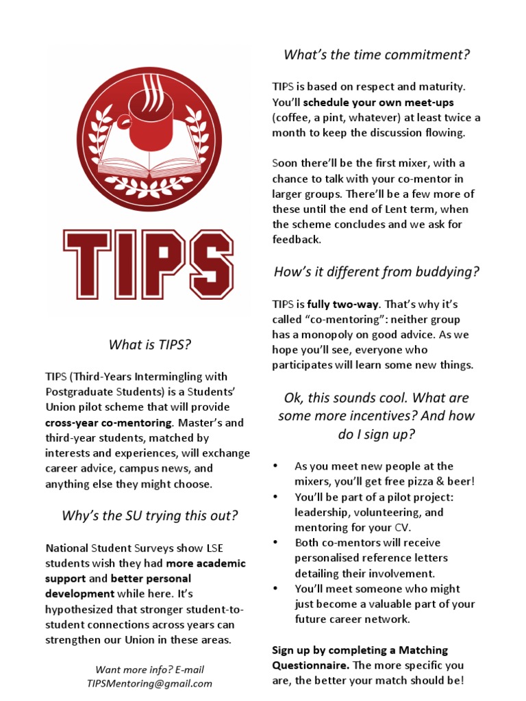 TIPS - Quick Info Reference | PDF | Behavior Modification | Cognition